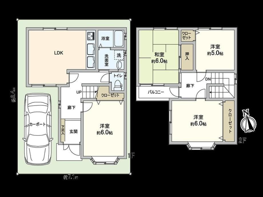 Traditional 4DK House in Nishifurumuro, Japan in Nishifurumuro 1-chome, Fujiidera City, Osaka Prefecture, Osaka